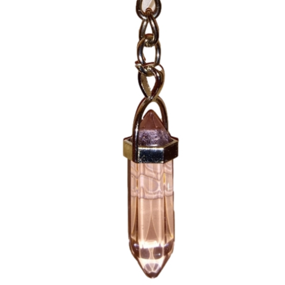 Light pink crystal Keychain - Picture 1 of 4